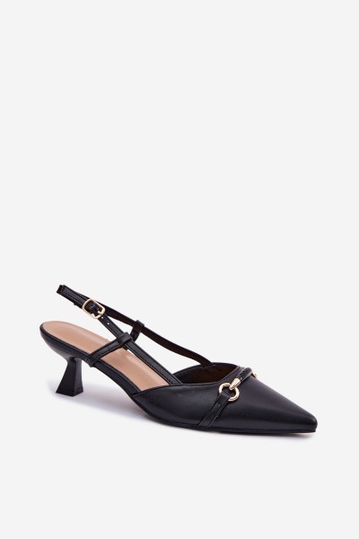 Women's High Heel Sandals With Pointed Toes Black Felessa 2