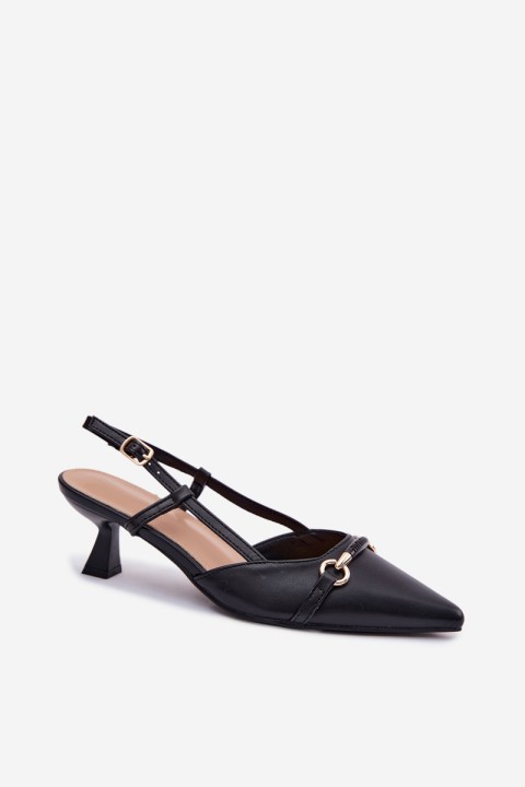 Women's High Heel Sandals With Pointed Toes Black Felessa
