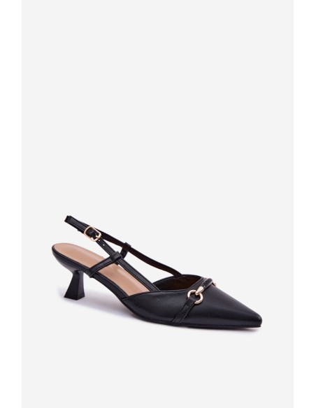 Women's High Heel Sandals With Pointed Toes Black Felessa