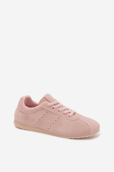 Women's Eco Suede Low Pink Sneakers Melvelin 2