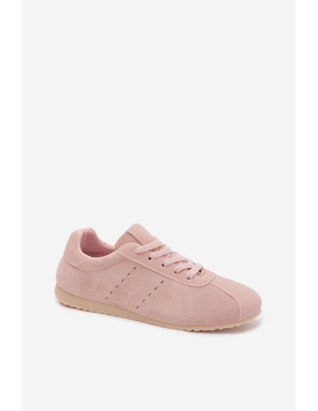 Women's Eco Suede Low Pink Sneakers Melvelin