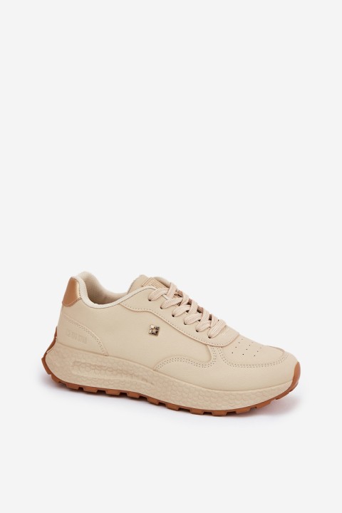Lightweight Women's Sports Shoes Big Star RR274630 HI-POLY SYSTEM Beige
