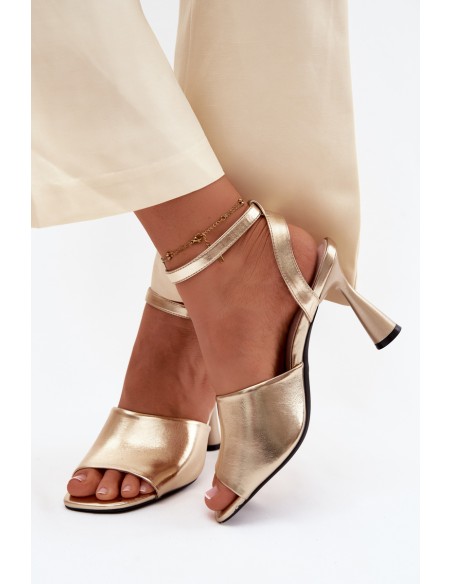 Women's High Heel Sandals Vinceza 62297 Gold