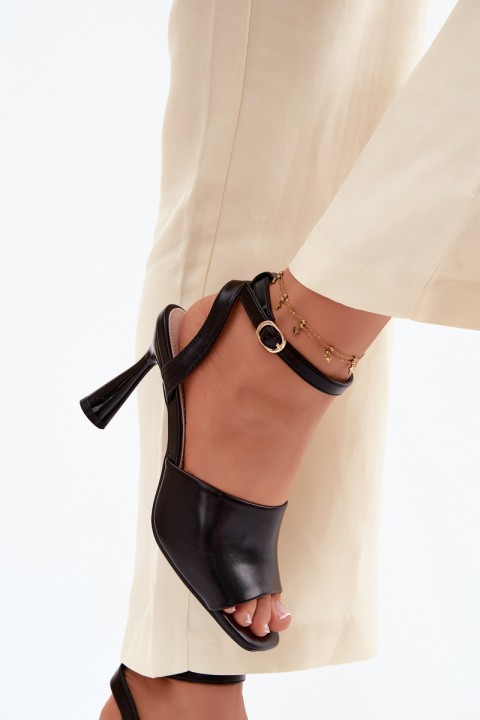 Women's High Heel Sandals Vinceza 62297 Black