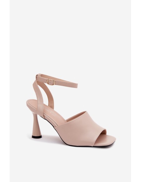 Women's High Heel Sandals Vinceza 62297 Beige