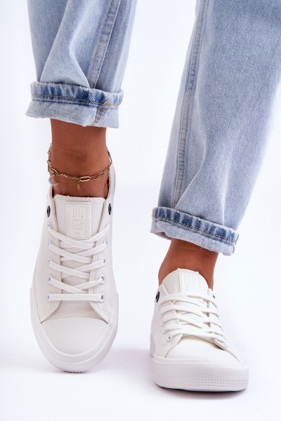 Women's Low Material Sneakers Big Star KK274008 White
