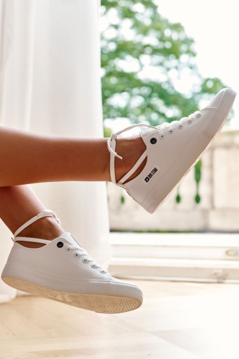 Women's Low Material Sneakers Big Star KK274008 White