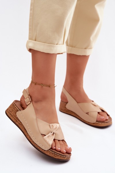 Comfortable Women's Platform Sandals Beige Iggy