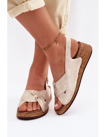 Comfortable Women's Platform Sandals Gold Iggy