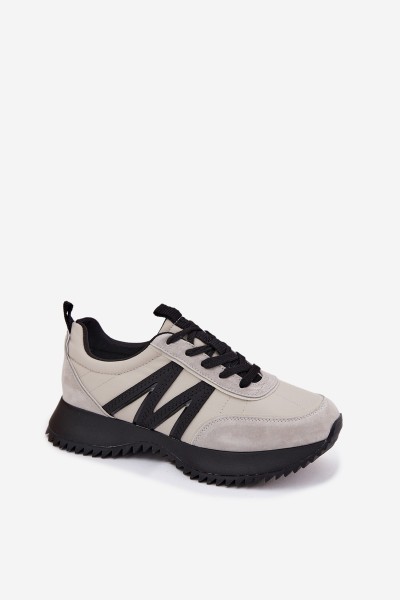 Vinceza Women's Suede Sneakers On Platform 41521 Gray 2