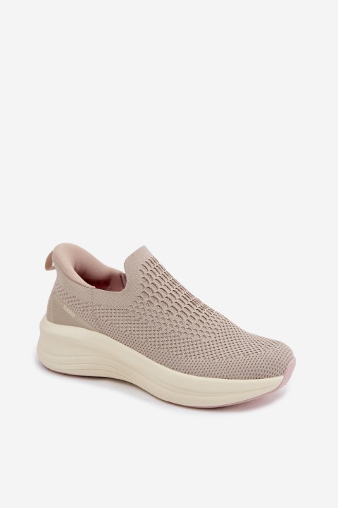 Women's Slip-On Sneakers Fabric Kobbo 102424 Beige