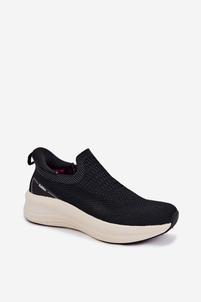 Women's Slip-On Sneakers Material Kobbo 102424 Black 2