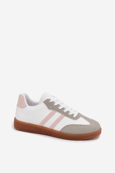Women's Bicolor Pink and White Sneakers Seabell 2