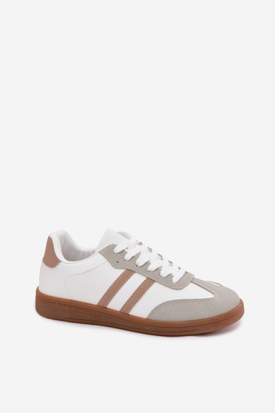 Women's White-Beige Sneakers Seabell 2