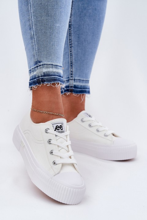 Women's Platform Sneakers LEE ISLA C WOMEN LOW 50261002.1FG White