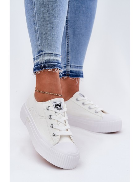 Women's Platform Sneakers LEE ISLA C WOMEN LOW 50261002.1FG White