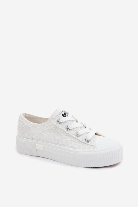 Women's Lace Sneakers On Platform LEE ISLA LACE WOMEN LOW 50261003.1FG White