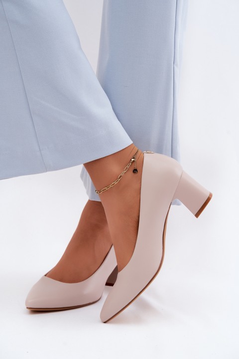 Sergio Leone PB413 Gray Block Heels