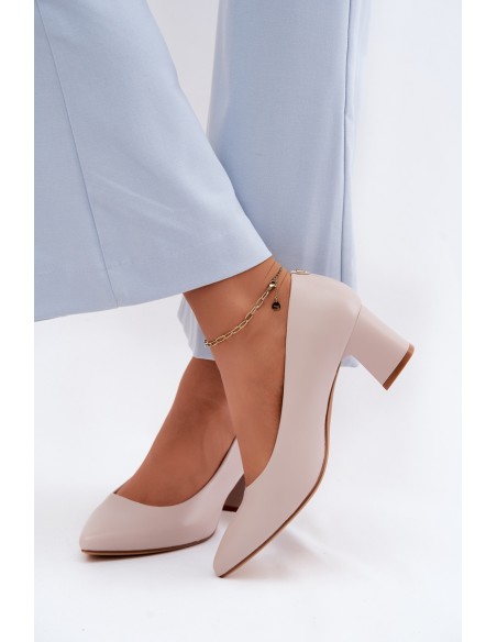 Sergio Leone PB413 Gray Block Heels