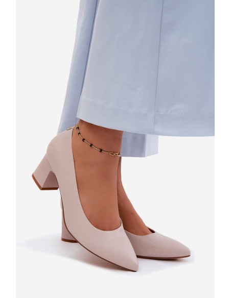 Sergio Leone PB413 Gray Block Heels
