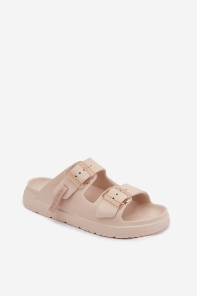 Foam Women's Slides With Clips D.Franklin DFSH413003 Beige 2