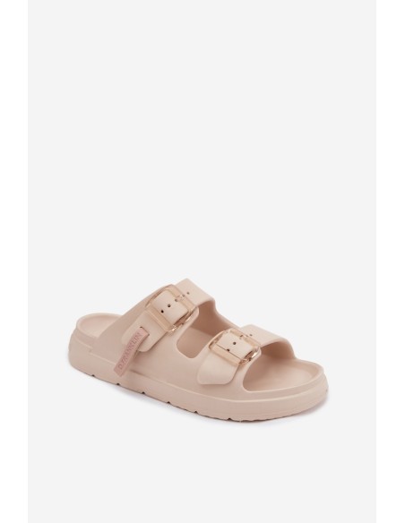Foam Women's Slides With Clips D.Franklin DFSH413003 Beige