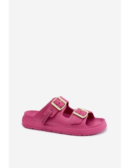 Foam Women's Slides With Buckles D.Franklin DFSH413005 Fuchsia