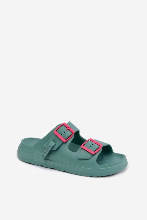 Women's Foam Slides With Buckles D.Franklin DFSH413005 Marine