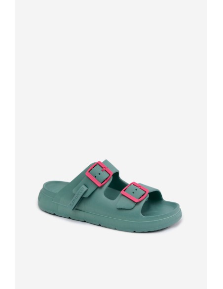 Women's Foam Slides With Buckles D.Franklin DFSH413005 Marine