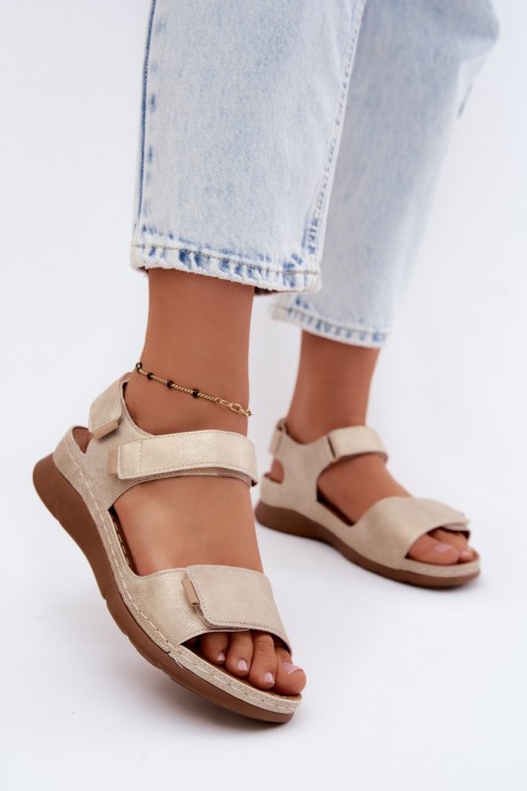 Women's Platform Sandals Gold Linora