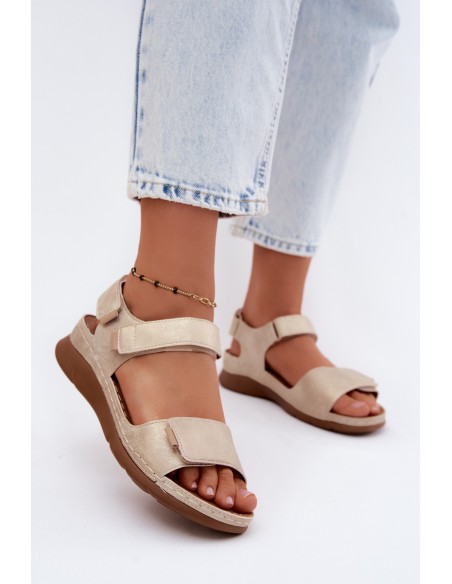 Women's Platform Sandals Gold Linora