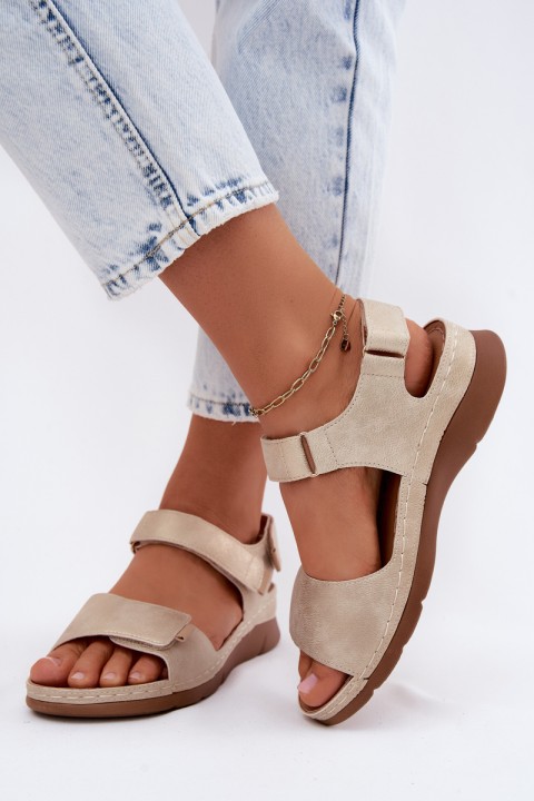 Women's Platform Sandals Gold Linora