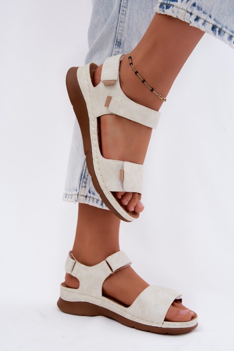 Women's Platform Sandals White Linora