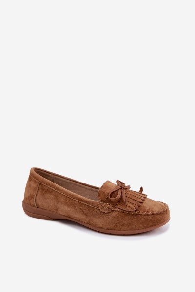 Women's Moccasins Made of Natural Suede Camel Vantae 2