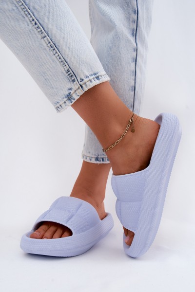 Vinceza Foam Women's Slides 76052 Blue 2
