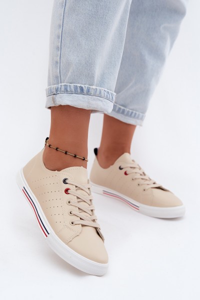 Women's Canvas Sneakers Beige Tulum
