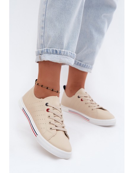 Women's Canvas Sneakers Beige Tulum
