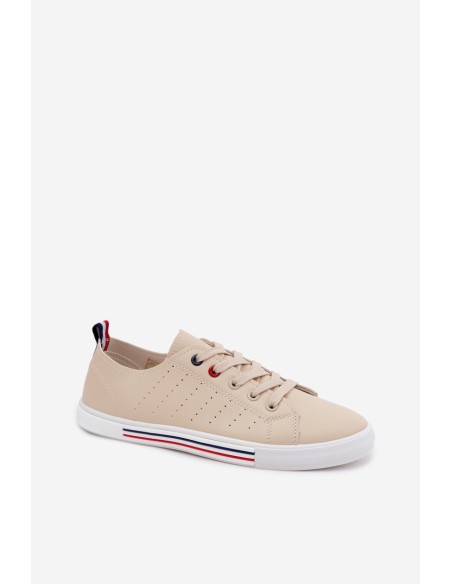 Women's Canvas Sneakers Beige Tulum