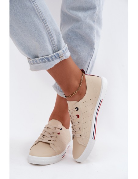Women's Canvas Sneakers Beige Tulum