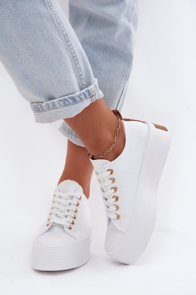 Women's Platform Sneakers White Amalfi