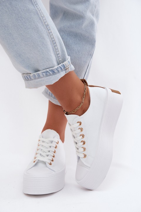 Women's Platform Sneakers White Amalfi