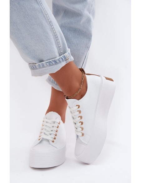 Women's Platform Sneakers White Amalfi