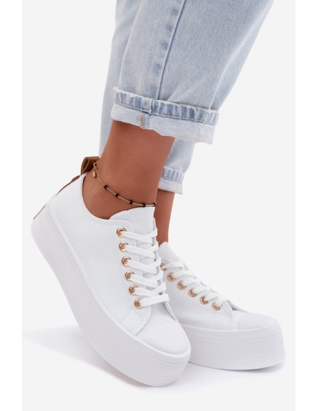 Women's Platform Sneakers White Amalfi