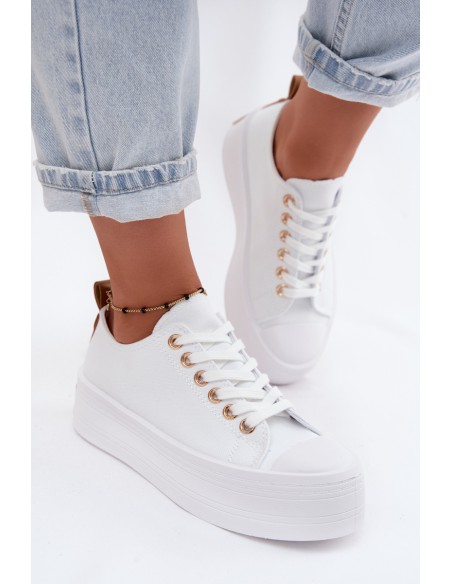Women's Platform Sneakers White Amalfi
