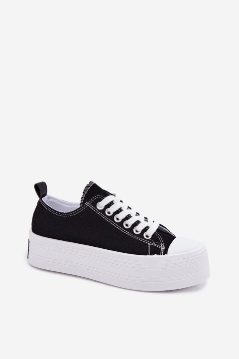 Women's Platform Sneakers Black Amalfi