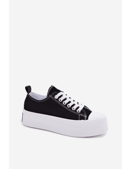 Women's Platform Sneakers Black Amalfi