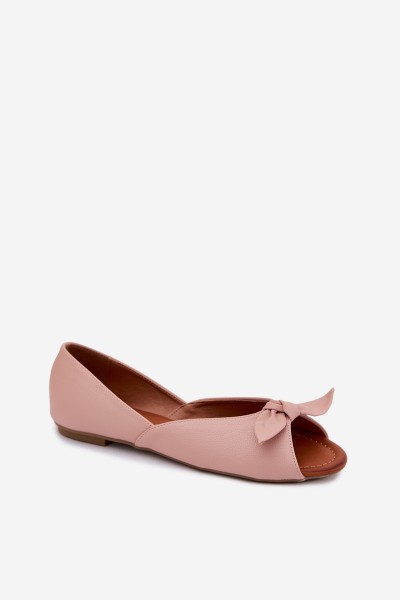 Women's Open-Toe Flat Vinceza 22-17201 Pink 2