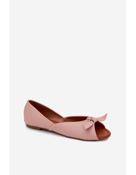 Women's Open-Toe Flat Vinceza 22-17201 Pink