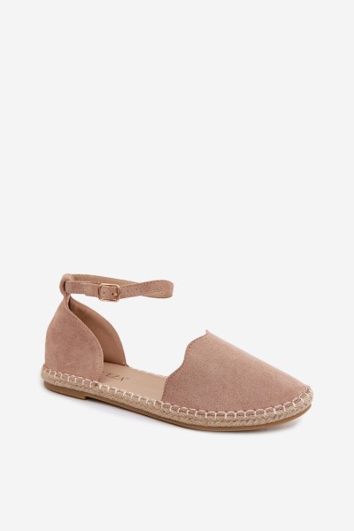 Women's Espadrilles From Faux Suede Vinceza 23-34594 Beige 2