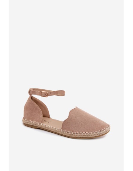 Women's Espadrilles From Faux Suede Vinceza 23-34594 Beige